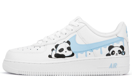 Nike Кроссовки Air Force 1 с антискользящим покрытием, износостойкие, низкие, для скейтбординга, унисекс, белые, синие 315122-111(team943-夏日可爱熊) | white blue
