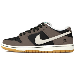 Nike Кроссовки для скейтбординга Dunk SB Low Top унисекс, черно-коричневые hf3704-001（team4-鬼脸摩卡） | black brown