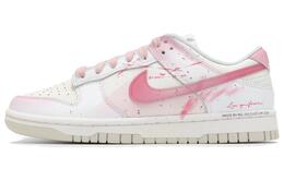 Nike Кроссовки для скейтбординга Dunk Anti Slip, износостойкие, женские, белые, розовые dd1503-103(team82-女款热粉甜心) | pink