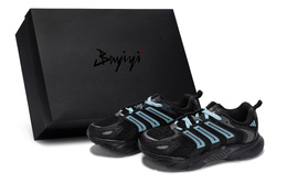 Adidas Кроссовки CLIMACOOL BOUNCE с антискользящим покрытием, износостойкие, низкие, унисекс, черные, синие if6730(team80-男女同款量子星云蓝s-box) | black blue
