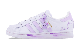 Adidas Кроссовки для скейтбординга Superstar, унисекс, низкие, белые/фиолетовые/розовые eg4958(team620-蔷薇恋人) | light purple