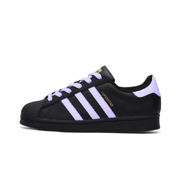 Adidas SUPERSTAR противоскользящие износостойкие низкие кроссовки для скейтбординга унисекс черные eg4959(team746-游园恋番) | black