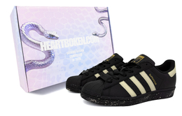 Кроссовки для скейтбординга Superstar, унисекс, низкие, желтые Adidas, Black Yellow eg4959(team45-奶油黄 礼盒款） | black yellow
