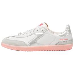 Skechers Низкие женские кроссовки для скейтбординга, белые, розовые 185235-wpnk | white pink