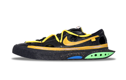 Nike Кроссовки для скейтбординга OFF WHITE x Blazer Huangyan Slip Resistant Balance Low Top, унисекс, черные dh7863-001（team360-黄岩） | black