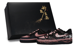 Nike Кроссовки для скейтбординга Air Force 1, унисекс, низкие, оранжево-розовые cw2288-001(team171-电舞火花橘粉box） | black orange pink
