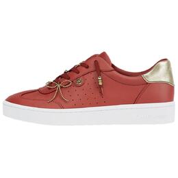 Michael Kors Женские кроссовки для скейтбординга Scotty, темно-красные/золотые 43f5scfs2l602 | dark red/gold 602
