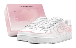 Nike Кроссовки для скейтбординга Air Force 1 с противоскользящим покрытием, женские, розовые, белые dh2920-111(teams2-幸运星辰s-box) | pink white