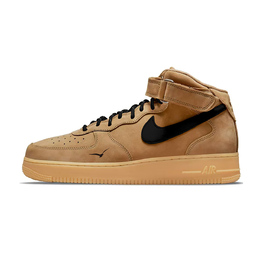 Nike Кроссовки для скейтбординга Air Force 1 с противоскользящим верхом средней высоты, унисекс, коричневые, черные dj9158-200(team746-胡桃夹) | brown black