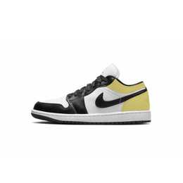 Jordan Баскетбольные кроссовки Air 1 Cushioning Slip с низким верхом, винтажные, желтые, женские dc0774-101（team1180-黄色小倒钩） | yellow