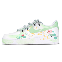 Nike Кроссовки Air Force 1 Netherlands с низким верхом, противоскользящие, износостойкие, женские, белые, зеленые dd8959-100(team1219-荷兰) | white green