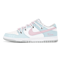 Nike Кроссовки для скейтбординга Dunk Slip с низким верхом, женские, сине-белые dd1503-103(team399-莓莓盐心) | blue white