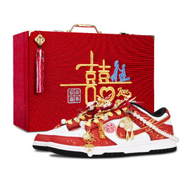 Nike Легкие и дышащие низкие кроссовки для скейтбординга Dunk унисекс, красные dd1391-100（team883-永远爱你box） | red box
