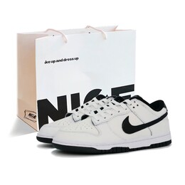 Nike Кроссовки для скейтбординга Dunk Oreo с антискользящим покрытием, износостойкие, унисекс, черно-белые dd1503-101（team838-奥利奥s-sbox） | black white (shopping bag)