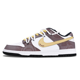 Nike Кроссовки для скейтбординга Dunk унисекс, низкие, белые/коричневые/желтые dd1391-100（team883-图腾之蛇） | white brown yellow