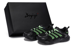 Adidas Кроссовки CLIMACOOL BOUNCE с антискользящим покрытием, износостойкие, низкие, унисекс, черные, зеленые if6730(team80-男女同款量子星云绿s-box) | black green