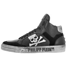 Высокие кроссовки для скейтбординга Retrokickz, унисекс, черные Philipp Plein, Black uaes-usc0890-ple005n_0270 | black