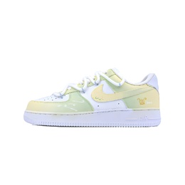Кроссовки для скейтбординга Air Force 1 Innovative Dot, Sun God, Apollo, устойчивые к скольжению, низкие, унисекс, желто-зеленые Nike, Yellow Green cw2288-111(team779-阿波罗） | yellow green