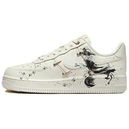 Nike Кроссовки Air Force 1 Dragon Soul с низким верхом для скейтборда, амортизирующие, износостойкие, унисекс, белые fv3654-111(team355-龙魂) | white
