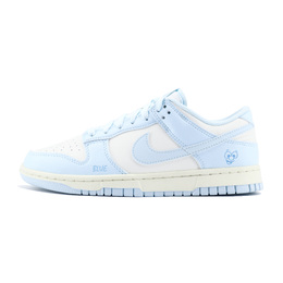 Nike Кроссовки для скейтбординга Dunk LOW с противоскользящим, износостойким, дышащим верхом, унисекс, сине-белые hf5441-103（team1254-blue） | blue white