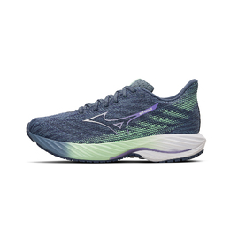 Mizuno Кроссовки Women's Wave Rider 28 'Citadel Neo Mint' Women's j1gd240371 | blue/white/green