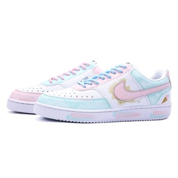 Nike Кроссовки Court Vision 1 Crushed Ice On A Summer Day с низким верхом, устойчивые к скольжению и износу, унисекс, сине-розовые dh2987-101(team488-夏日碎碎冰) | blue pink