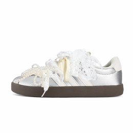 Кроссовки для скейтбординга VL COURT 3.0 Low Top, унисекс, серебристые Adidas, Silver jq7315(teamy-男女款大雾银白) | silver