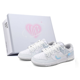 Nike Кроссовки для скейтбординга Dunk Sky Realm, износостойкие, низкие, унисекс, сине-белые dd1391-103（team342-天空之境s-box） | blue white (box included)
