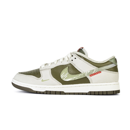 Nike Кроссовки для скейтбординга Dunk Like First Encounter, I Do, противоскользящие, износостойкие, низкие, унисекс, белые, зеленые hv5980-231 (team354-如初见) | white green