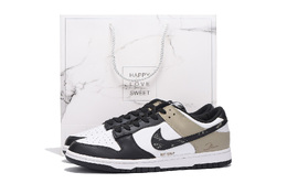 Nike Кроссовки для скейтбординга Dunk Coverage с нескользящей подошвой, устойчивые к истиранию, цвет унисекс, черный, коричневый hf5441-100(team拾伍-男女同款黑棕五sbox) | black