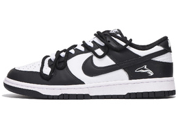 Nike Кроссовки для скейтбординга Dunk Coverage с противоскользящим покрытием и износостойкими подошвами, унисекс, черные hf5441-100(team拾伍-男女同款白黑七) | black