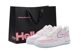 Nike Кроссовки Air Force 1 с амортизацией, износостойкие, низкие, женские, розовые ih0640-161（team1403粉钻信笺sbox） | pink (shopping bag)
