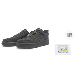 Nike Кроссовки Air Force 1 для скейтбординга, износостойкие, женские, черные dd8959-001(team322-女款流金岁月) | black