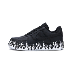 Nike Кроссовки для скейтбординга Air Force 1 с противоскользящим износостойким верхом, унисекс, черно-белые cw2288-001（team314-向上生长 ） | black white