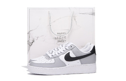 Nike Кроссовки Air Force 1 Coverage с низким верхом, устойчивые к истиранию и скольжению, белые, унисекс cw2288-111(team拾伍-男女同款黑白sbox) | white