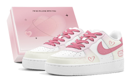 Nike Кроссовки для скейтбординга Air Force 1 женские, низкие, белые dh2920-111(teams2-草莓小熊s-box) | pink white