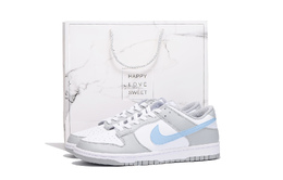 Nike Кроссовки для скейтбординга Dunk Anti Slip, износостойкие, унисекс, белые, синие hf5441-105(team拾伍-男女同款白蓝sbox) | white blue