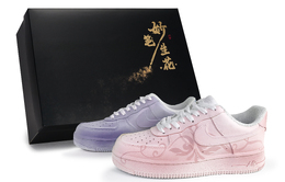 Nike Кроссовки для скейтбординга Air Force 1, унисекс, низкие, розовые/фиолетовые cw2288-111(team171-翠藤华韵粉紫box) | pink purple
