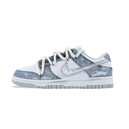 Nike Кроссовки для скейтбординга Dunk Ice Blue Whisper Low Top унисекс сине-серые hf5441-105(team1241-冰蓝絮语) | peacock blue