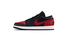 Jordan Баскетбольные кроссовки Air 1 Black Red Lightning, износостойкие, низкие, винтажные, унисекс, красные 553558-165（team855-黑红闪电） | orange
