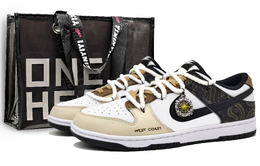 Nike Кроссовки для скейтбординга Dunk Slip, нескользящие, износостойкие, легкие, унисекс, желтые, белые dd1391-100(team400-西海岸男女款黄) | yellow white