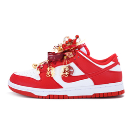 Nike Кроссовки для скейтбординга Dunk, легкие, противоскользящие и износостойкие, унисекс, красные dd1873-116(team1007-囍结连理) | red