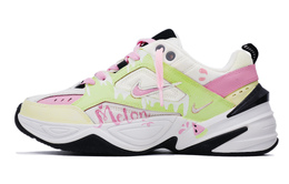 Nike Женские кроссовки M2K Tekno Anti-Slip, износостойкие, низкие, массивные, розово-зеленые ao3108-101（team241-全城热恋） | pink green