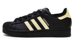 Adidas Кроссовки для скейтбординга Superstar 2 с противоскользящим покрытием, износостойкие, унисекс, черные, желтые ji0079（team277-奶酪波波） | black yellow