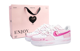 Nike Кроссовки для скейтбординга Air Force 1 с защитой от скольжения, женские, розовые dd8958-100（team1110-甜蜜恋人s-box） | pink