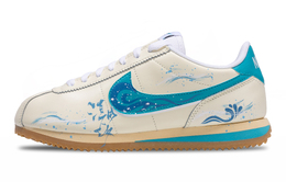 Nike Кроссовки Cortez Abrasion Resistant Low Top женские бежево-синие hf4268-113(team73-潮汐之语) | beige blue
