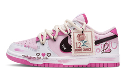 Nike Кроссовки для скейтбординга Dunk Pink Encounter с противоскользящим покрытием, износостойкие, женские, белые, розовые hq1181-661(team691-粉色邂逅) | white pink
