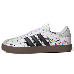 Adidas Кроссовки немецкие армейские Vl Court 3.0, унисекс, низкие, белые/черные id8797(team56-泼墨毒刺) | white