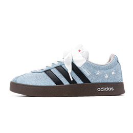 Adidas Кроссовки для скейтбординга VL COURT 2.0 с противоскользящей подошвой, устойчивые к истиранию, синие, унисекс hq1802(team978-猫猫踪迹blue2.0) | blue