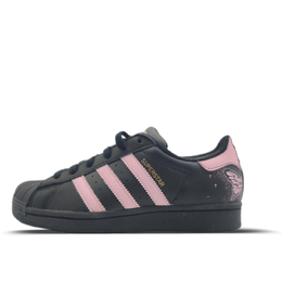 Adidas Низкие кроссовки для скейтбординга SUPERSTAR, унисекс, черные eg4959(team786-蝶影闪跃.粉) | black